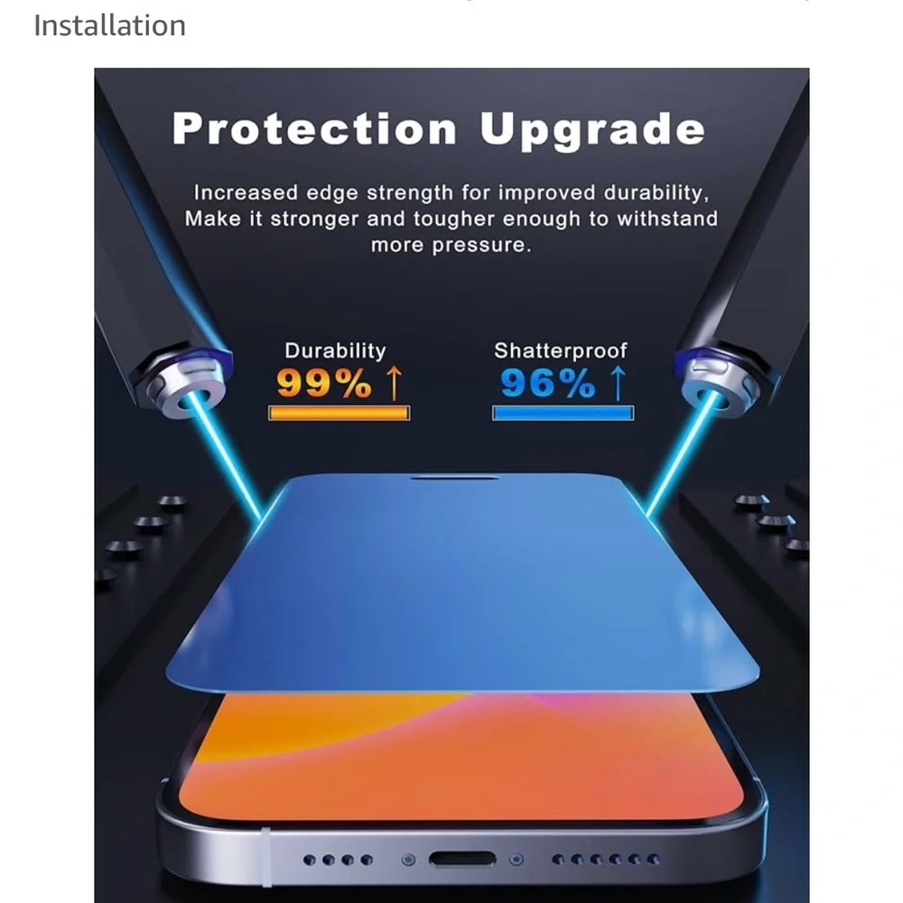 iPhone 16 Pro Max- Anti blue light Tempered Glass Screen Protector